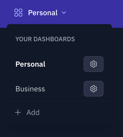 Multiple Dashboards